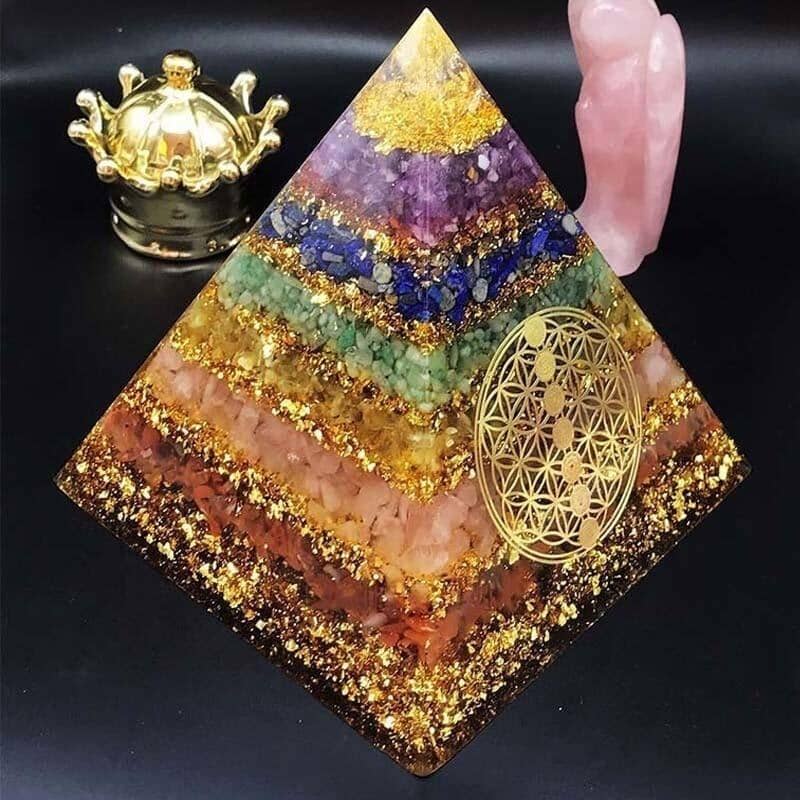 Orgone Seven Chakra Energy PyramidHome Decor