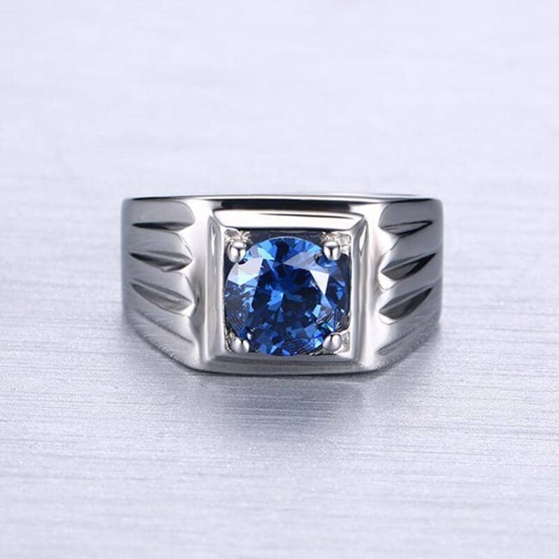 Quality Titanium Sapphire Jewelry Ring For MenRing