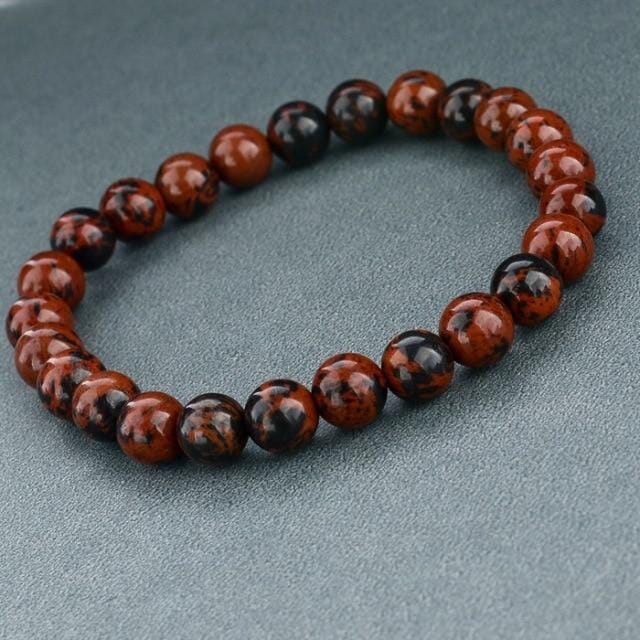 Tiger Eye Love Bracelet - Elastic RopeBraceletRed Black