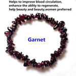 Natural Crystals Bead BraceletsBraceletGarnet