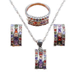 Multi Color Gemstone SetJewelry Set