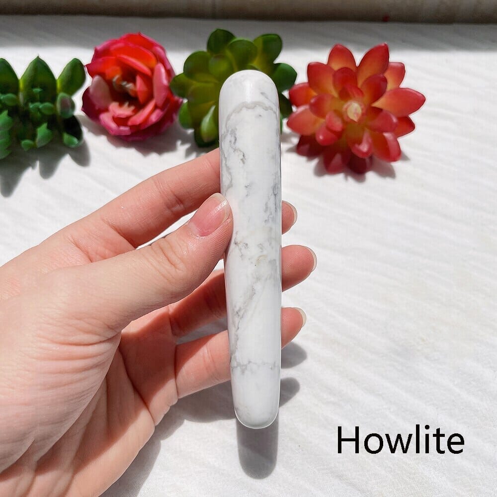 1pc Crystal Stone Body Massage Yoni Healing WandWandHowlite
