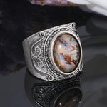 Vintage Natural Abalone Stone RingRing6