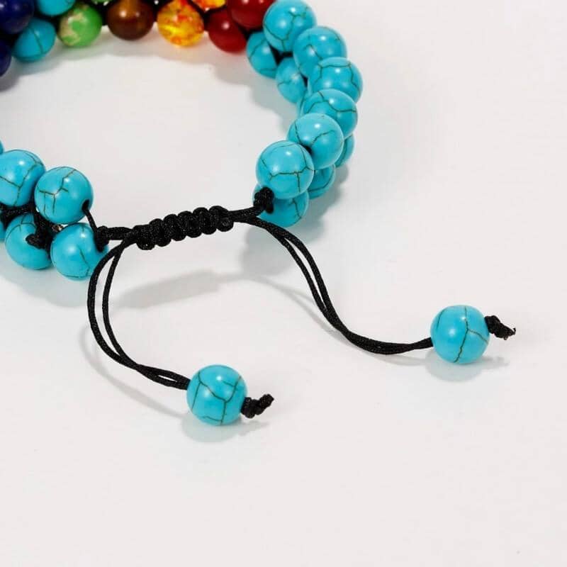 7 Chakra Beads Lava Rock Charm BraceletBracelet