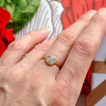 Natural Labradorite Adjustable Gold RingRing