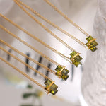 Summer Minimalist Peridot NecklaceNecklace