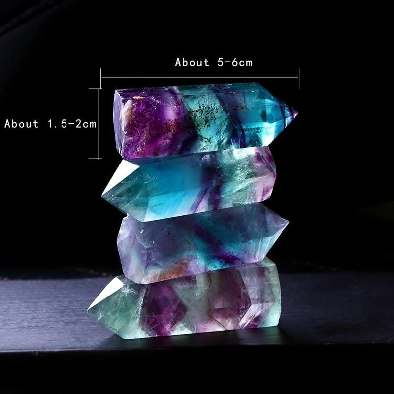 Natural Fluorite Crystal Wand StoneRaw Stone