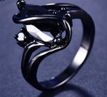 Purple Sapphire Black Gold RingRing