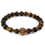 Tiger Eye, Lion & Owl BraceletBraceletgold lion tiger eye