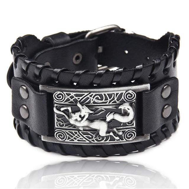 Punk Braided Rope Leather Cuff BraceletBraceletStyle 26