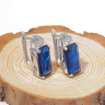 925 Sterling Silver Multicolors Stone Topaz Stud EarringsEarrings