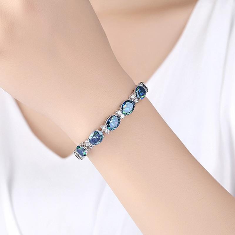 Rainbow Mystic Topaz Crystal BraceletBracelet