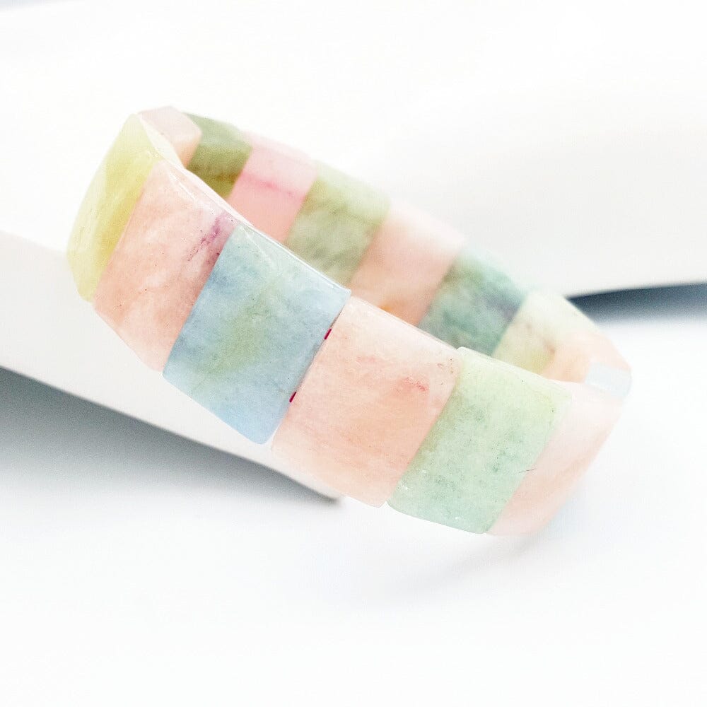 Natural Morganite Beryl Gemstone BraceletBracelet