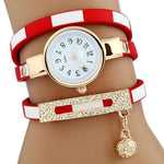 Stylish Gold Quartz WatchWatchRed