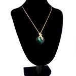 Austrian Crystal Heart PendantsNecklace