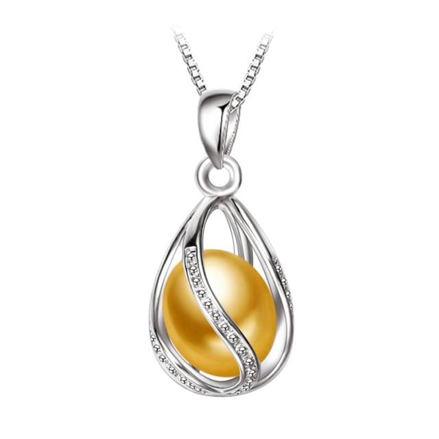 Freshwater Pearl Silver NecklaceNecklaceGold