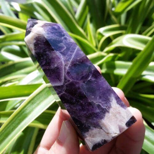 Natural Dream Amethyst Crystal WandRaw Stone