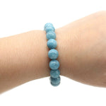 Natural Aquamarine Stone Beaded BraceletBracelet