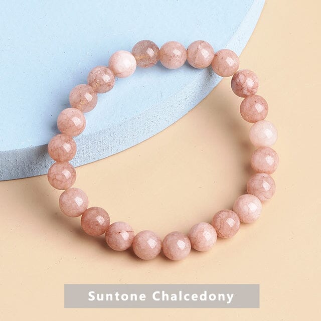 Natural Stone BraceletBraceletSuntone Chalcedony