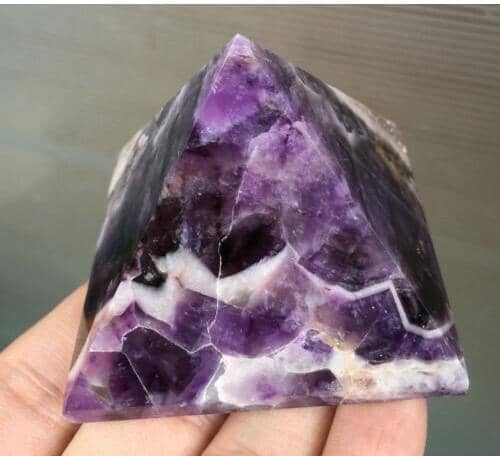 Natural Amethyst PyramidRaw Stone