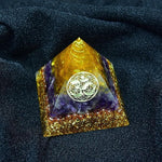 Orgone Pyramid Amethyst Citrine CrystalHealing Crystal