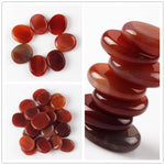 Assorted 7 pieces/lot Palm Stone Jade Crystal Reiki Healing Chakra With Free PouchRaw Stone