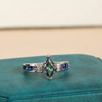Party Jewelry Fire Mystic Topaz Ring - 925 Sterling SilverRing