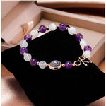 White Moonlight Amethyst BraceletBracelet