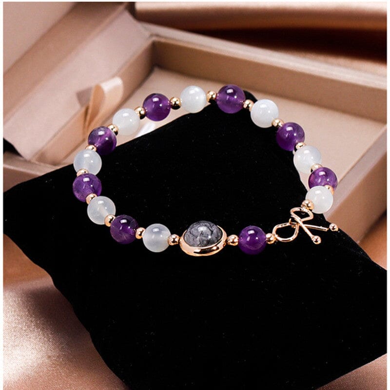 White Moonlight Amethyst BraceletBracelet