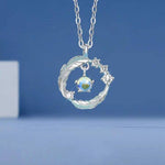 Lovely Feather Moonstone NecklaceNecklace