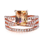 Classic Champagne Morganite Multi-Layer RingRing