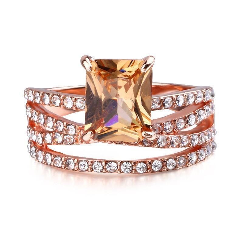 Classic Champagne Morganite Multi-Layer RingRing