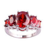 Scarlet 5 Stone Garnet RingRing