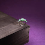 Green Fire Opal & Emerald RingRing