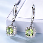Genuine Peridot Long Drop EarringsEarrings