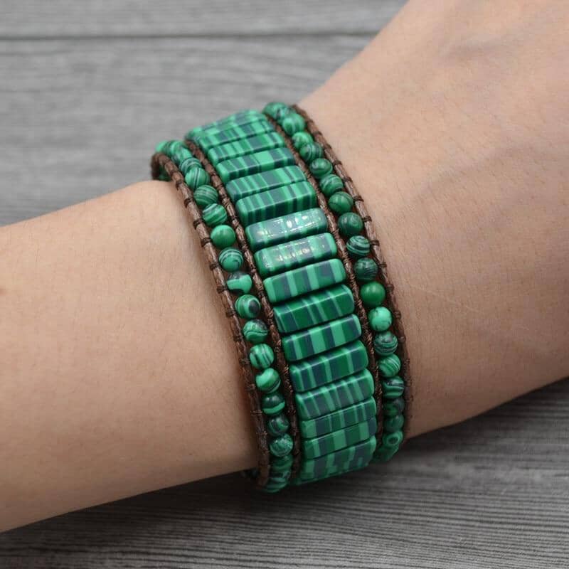Natural Bohemian Malachite BraceletBracelet