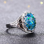 Classy Opal Ring- 925 Sterling SilverRing