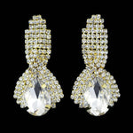 Cute Round Pendientes Stone Crystal Dangle EarringsEarringsWhite