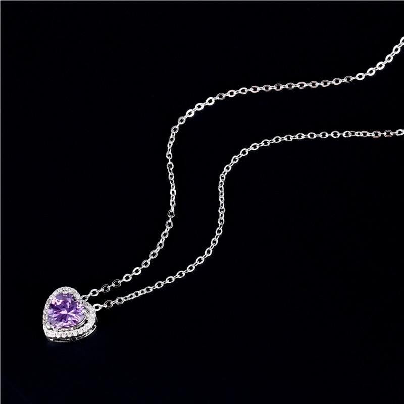 Swarovski Heart Shape Amethyst PendantPendant