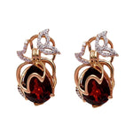 Fashion Crystal Butterfly Ruby EarringsEarrings