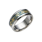 Dragon Men RingRing12Blue Gold