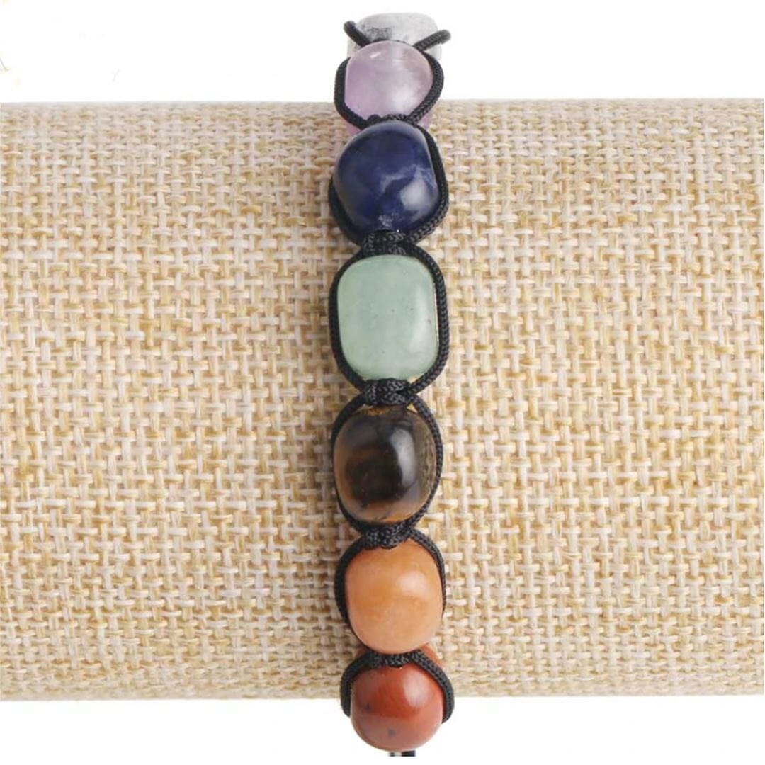 7 Chakras Reiki Natural Stone Braided BraceletBracelet