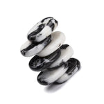 Assorted 7 pieces/lot Palm Stone Jade Crystal Reiki Healing Chakra With Free PouchRaw StoneZebra