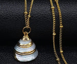 2022 Fashion Stainless Steel Shell Necklaces for Women Gold Color Necklaces & Pendants Jewelry colier femme N19079Bracelet