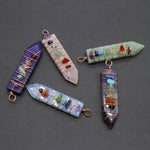 Handmade Wrap Pendulum 7 Chakra Sword PendantPendant