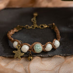 Handmade Ceramic Beads Retro BraceletBraceletWhite
