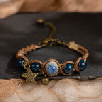 Handmade Ceramic Beads Retro BraceletBraceletBlue