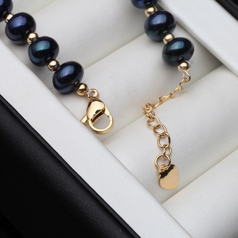Fashion Freshwater Black Pearl Adjustable BraceletBracelet