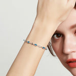 Girly Deep Blue Topaz Sapphire Gemstone BraceletBracelet