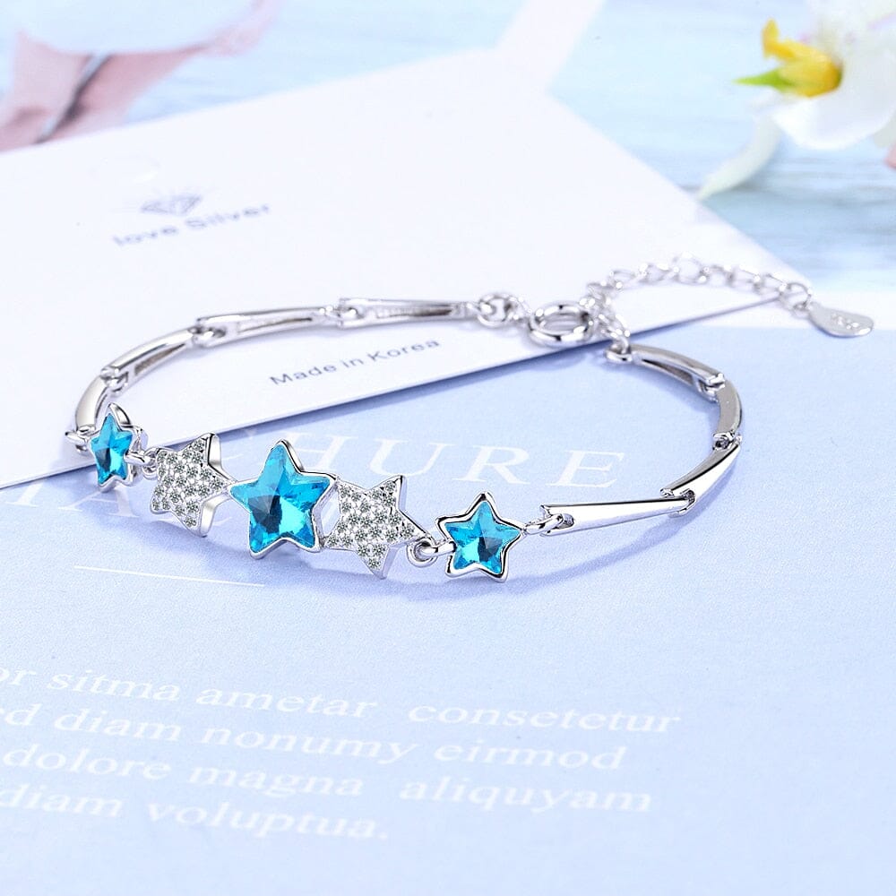 Blue Pentagonal Star Eternal BraceletBracelet